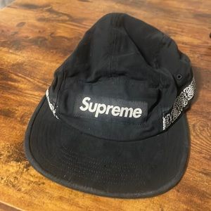 Supreme side tape camp cap